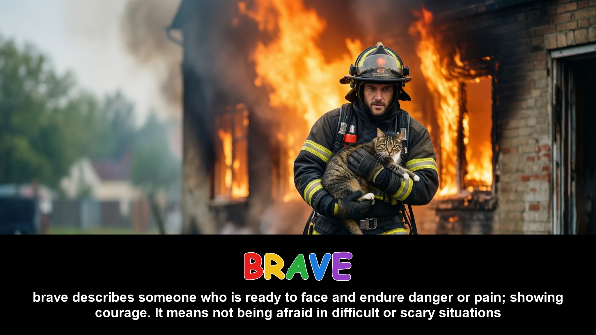 English Illustration for brave
